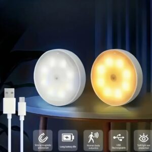 Luz led cálida con sensor de movimiento
