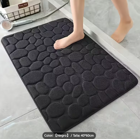 Alfombra de baño antideslizante – Diseño piedra