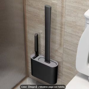 Cepillo de baño con porta escobilla de pared + cepillo auxiliar