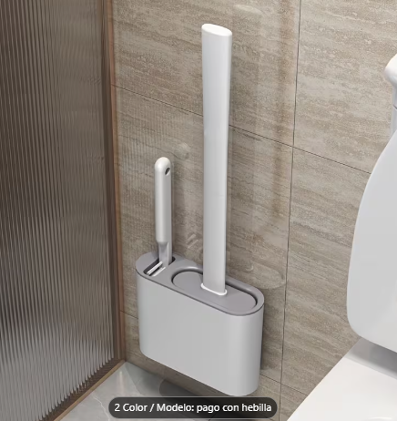 Cepillo de baño con porta escobilla de pared + cepillo auxiliar - Imagen 3