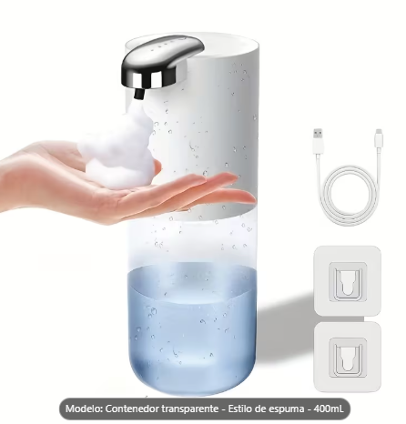 Dispensador automático de jabón en espuma – recargable - Imagen 3