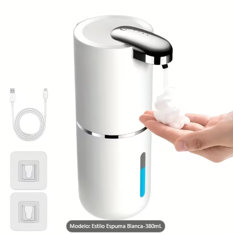 Dispensador automático de jabón en espuma – recargable