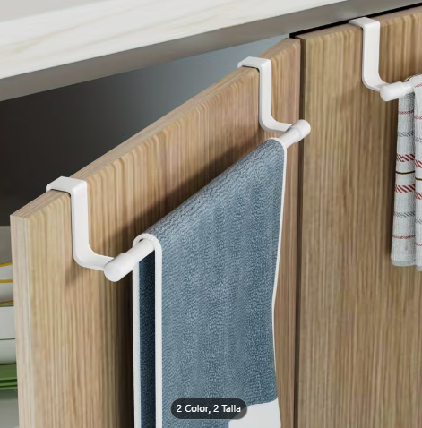 Toallero Colgante para Puerta o Mueble – Blanco