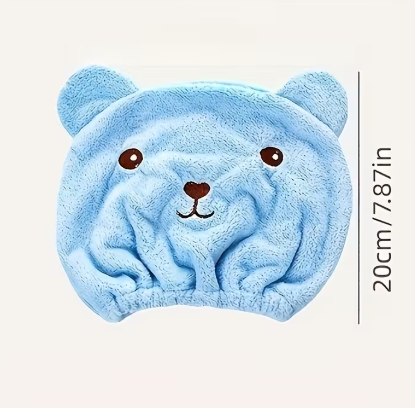 Toalla Gorro Infantil con Diseño de Osito - Imagen 2
