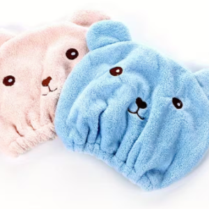 Toalla Gorro Infantil con Diseño de Osito