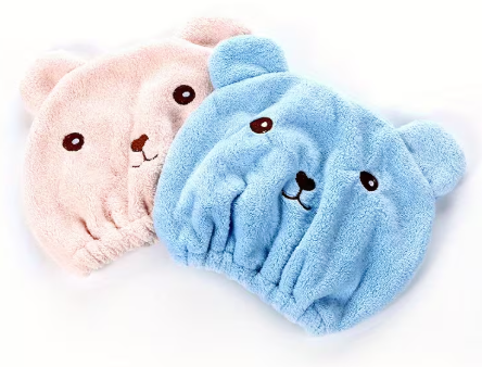 Toalla Gorro Infantil con Diseño de Osito