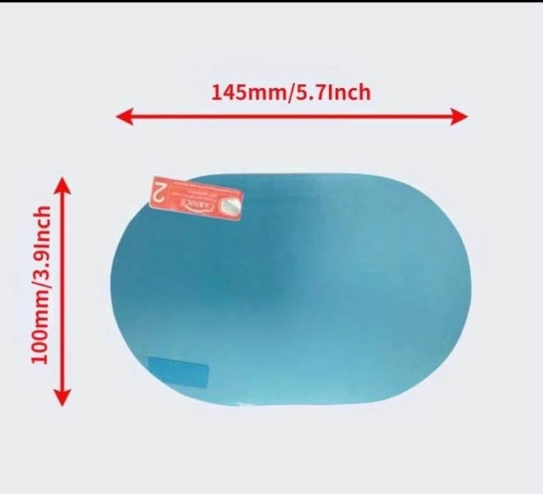 Lámina Protectora Antilluvia para Espejos de Auto por dos unidades - Imagen 4