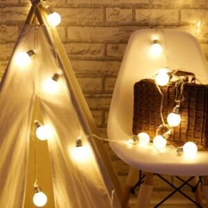 Luces cálidas 2m con bombitas